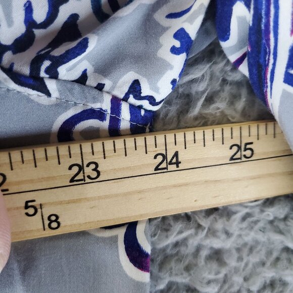 Chicos Top Womens Size 3 US 16/18 XL Multicolor Button-Down Floral Blouse - Picture 9 of 11